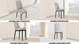 A set of 2 dining chair, modern style chair made of high-quality PU Leather fabric with thick soft W2189140246