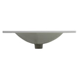 ZUN 24 Inch Bathroom Ceramic Sink Basin, White W1550P168217