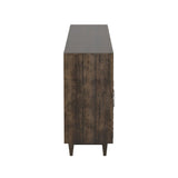 61 Inch Electric Fireplace TV Console for TVs up to 70 inches, Minimal Assembly, Charcoal-Brown GL-B108P160220