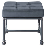 Grey and Sandy Grey Rectangle Ottoman B062P185730
