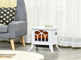 750W/1500W 17 inch Electric Fireplace Heater-White 71229355
