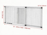 2-Pack Adjustable Window Screen, 15" H x 21"40" W, Expandable Aluminum Frame with Durable Mesh, 20643361