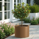 Heavy Duty Corten Steel Round Raised Garden Bed Kit 15.5" Dia. x 20" H. Pre-Rusted Metal Planter W3077P276892