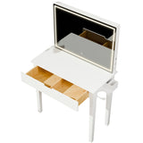 Vanity Desk Set With Mirror For Makeup, Makeup Table With 1 Drawer Storage Cosmetics, Vanity 56438558
