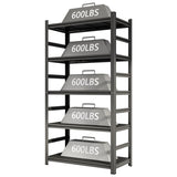87 "H heavy-duty storage rack, five layer adjustable metal shelf, suitable for tool rooms, garages, 02599831