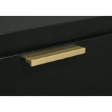 Sophia Black 2-drawer Nightstand B062P299897
