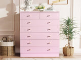 Modern Simple 7-Drawer Dresser Pink 24822027