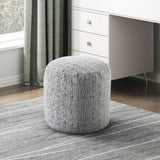 Cylindrical Pouf Chenille Fabric Upholstery Modern Ottoman, Footstool, Non-Slip Floor Pouf, Bean Bag B011P251648