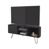 Fredonia Tv Stand 65" with a Door and Open Storage, Wengue B128P314796