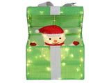 12in Motorized Pop-up Gift Box with Snowman, Outdoor Christmas Decorations with Motor & 60 LED 42683322