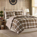 Full/Queen Classic Quilting Soft and Cozy Microfiber Solid Reverse Down Alternative Comforter Set B035100462