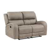 Luxurious Style Double Reclining Loveseat 1pc Brown Plush Comfortable Living Room Furniture B011P144391