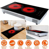 Dual Induction Burners Electric Cooktop 110V Total 1900W Electric Built-in Electric Ceramic 37677716