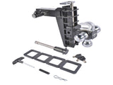Black Adjustable Trailer Hitch Fits 2.0-Inch Receiver 8" Drop Hitch 08381165