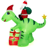 8 Feet Christmas Decoration Inflatable Santa Claus Dinosaur Decoration 44282423
