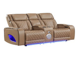Fortuner Modern Style Upholstery Recliner Loveseat Made with Wood & Massage Function Included B009P439071