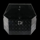 34"*14.5"*15" Aluminum Trailer Tongue Tool Box Toolbox Truck Bed Storage Black returns wit MT018049 15091001