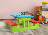 Children Outdoor Picnic Set with Foldable UV Protection Umbrella, Lightweight PP Kids Activity 39776341
