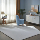 Modern Low Back Accent Chair, Upholstered Armless Living Room Chairs, Round Pine Wood Feet, for N817P224950B