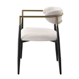 Jaramillo Beige Linen & Black Finish Side Chair B2726P287294