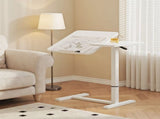 (UPGRADED) Overbed Bedside Desk, Mobile Rolling Laptop Stand Tilting Overbed Table with Wheels, W2641P368240