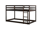 ZUN Solid Wooden, Solid Rubber Wooden Twin over Twin Loft Bed with Ladder, with Bed Platform of W504P191669