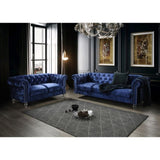 Anina Blue Velvet Loveseat B201P299738