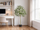 5 FT Faux Olive Tree, Lifelike Artificial Potted Plant with Anti-Tip Tilt Protection, Durable PE 64274563