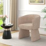 ZUN Modern style simple and elegant chair, white leisure chair, suitable for dining/bedroom/living W487P186360