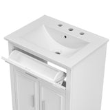 ZUN 24" Bathroom Vanity with Sink, Bathroom Vanity Cabinet with One Flip Drawer Doors, Solid Wood N725P171408K