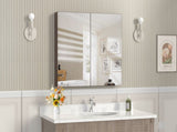 32*28Medicine Cabinet with Mirror for Bathroom, Wall Mounted Bathroom Mirror with Storage, W708P421793