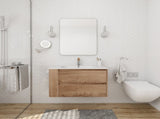 30" Wall Mounting Bathroom Vanity With Gel Sink, Soft Close Drawer W999102534