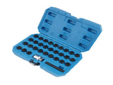 32Pcs Wheel Lock Lug Nut Master Key Set Removal Socket Tool Kit Fit for Mercedes-Benz 24012430