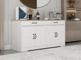 47.95" Farmhouse Buffet Cabinet Storage Sideboard with 2 Drawers and 4 Doors for Dining Living Room W282138088
