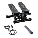 ZUN Mini Fitness Stepper, Hydraulic Fitness Stepper with Resistance Bands and Display, Silent Design, 93159575