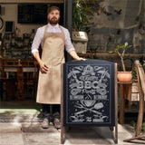 25.6" x 2.4" x 40.0" Billboard Wood A-Frame Sidewalk Signage Chalkboard 33601469