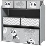 ZUN Grey toy organizer with storage box 57415544