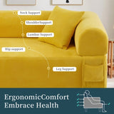 Spring Sofa with High-Quality Fabric, Pillows & Storage - Pocketed Springs, High-Density Foam, for B347P365246