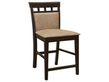 Beige and Cappuccino Upholstered Counter Height Stools B062P145642