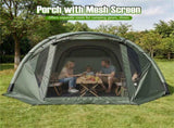 5-7 Person Inflatable Camping Tent with Screened Porch, Waterproof PU2000mm Family Cabin Tent for 26333334