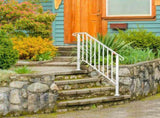 Handrails for Outdoor Steps, Iron Handrail Fits 3 Step, Transitional Handrail with Installation Kit, 75309135
