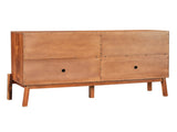 Vintage Sideboard Buffet Cabinet, 56.8" W x 18" D x 34.2" H, 4-Door Storage Cabinet with Metal N780P347334D