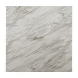 5pc Counter Height Dining Set Square White Faux Marble Table Blue Velvet Upholstered Tufted Nail B011P243219