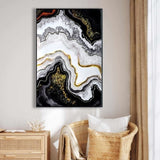 Luxury Crystal Pearl Oil Painting Wall Art Contemporary Hallway Decor Premium Canvas Mural for W3374P322234