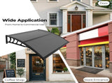 Awning for Door Entrance with Drainage Sink, 40x40 Inch Window Canopy Exterior, UV Rain Snow 03276454