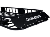 Rooftop Cargo Carrier Basket Motoring Roof Rack,Top Mount Roof Rack 64" black steel 89067829