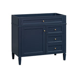 36'' Bathroom Vanity without Top Sink, Modern Bathroom Storage Cabinet with 2 Drawers and a Tip-out N710P186084C