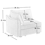 Sofa LSF Velvet-Grey W3041P293499
