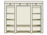 69" Portable Clothes Closet Wardrobe Storage Organizer with Non-Woven Fabric Quick and Easy to 29697868