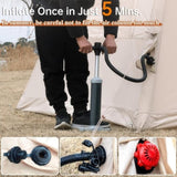 Inflatable Tent With Pump,Glamping Tents For 4-6 Person, Easy Setup 4 Season Waterproof Outdoor W2887P281626